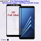 Защитное стекло для Samsung Galaxy A8, A530  A8 Plus (2018), A730, 5D, полное покрытие, закаленное, 9H