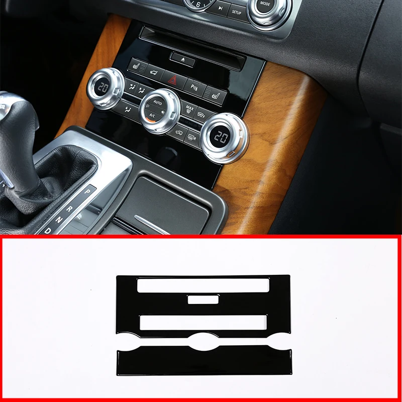 

2 Pcs For Land Rover Range Rover Sport RR Sport 2012-2013 Car-Styling ABS Chrome Central Control CD Panel Car Accessory