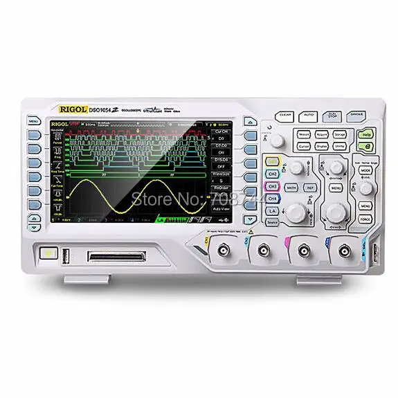 RIGOL DS1054Z цифровыми осциллографами 4 Аналоговые Каналы осциллограф 1GS/s 7 ''WVGA 12mpts