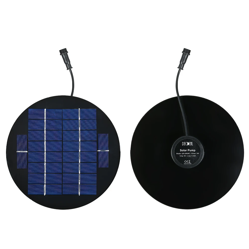 

For Bird Bath Pond Pull Garden 1.5W/2W/3W 9V Solar Panel Solar Powered Fountain Submersible Brushless Water Pump Kit