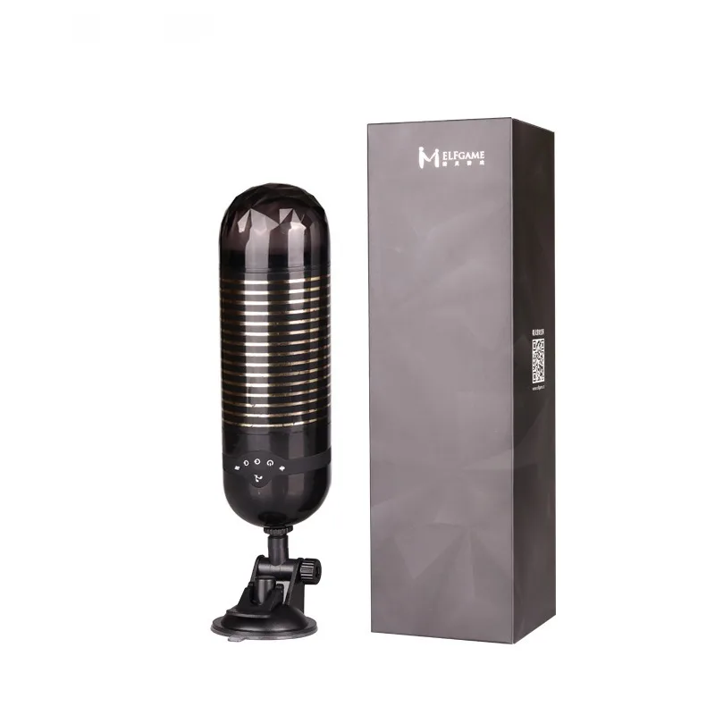 Meselo перезаряжаемые Мужской мастурбатор Сильный присоске Intelligent Real Voice