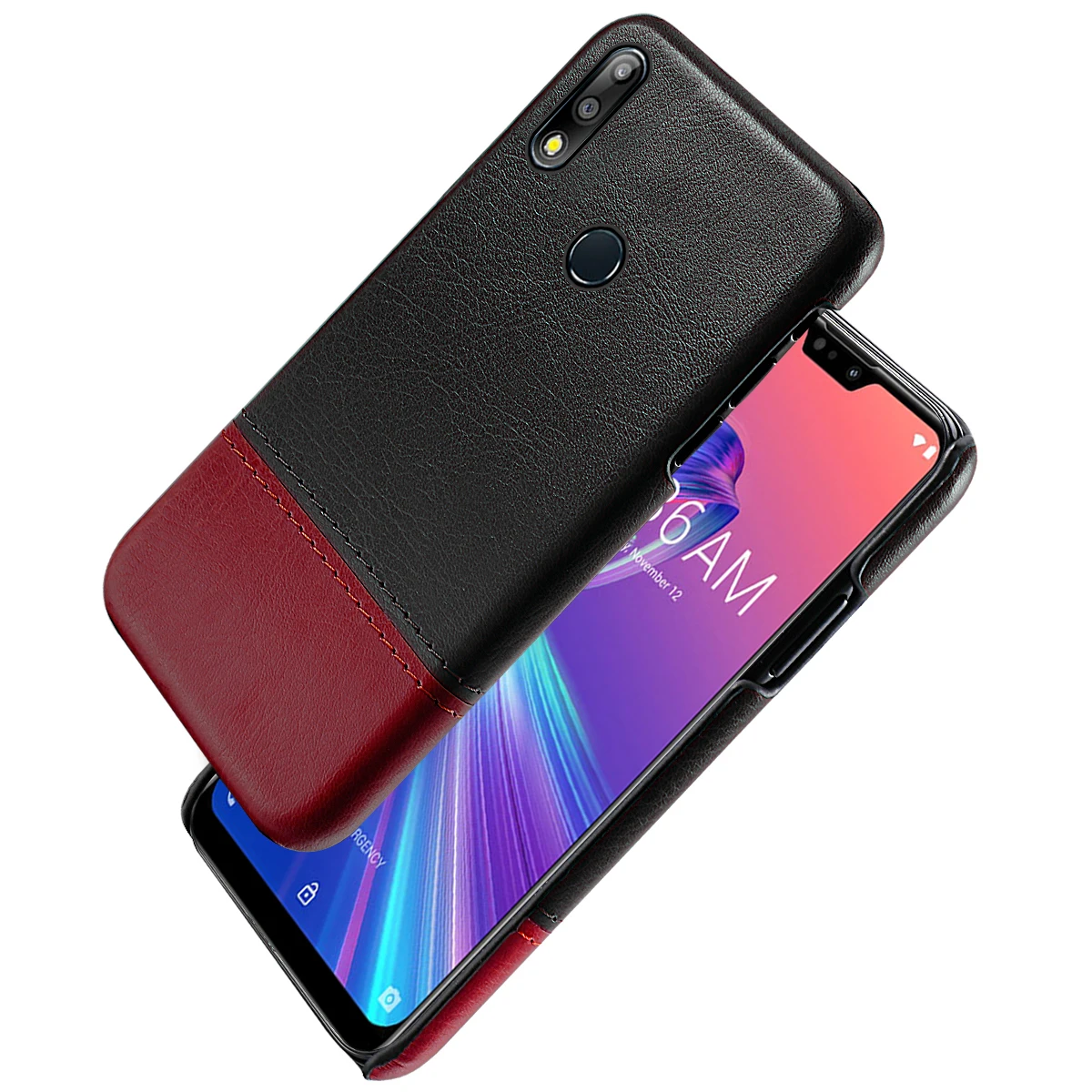 Для Asus Zenfone Max Pro M2 ZB631KL чехол для телефона из искусственной кожи двойной цвет