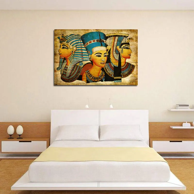 Retro Modern Ancien Egyptian Murals Full Image Oil Painting Home Decor 40x60cm | Дом и сад