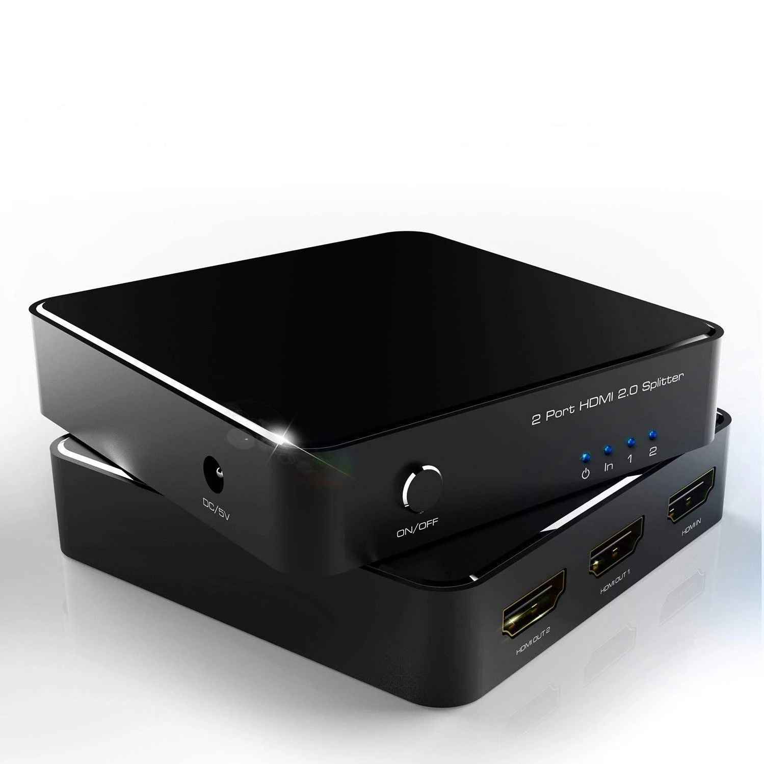 HDMI сплиттер 1x2 2 0 HDCP адаптер 1 вход на выхода усилитель коммутатор коробка