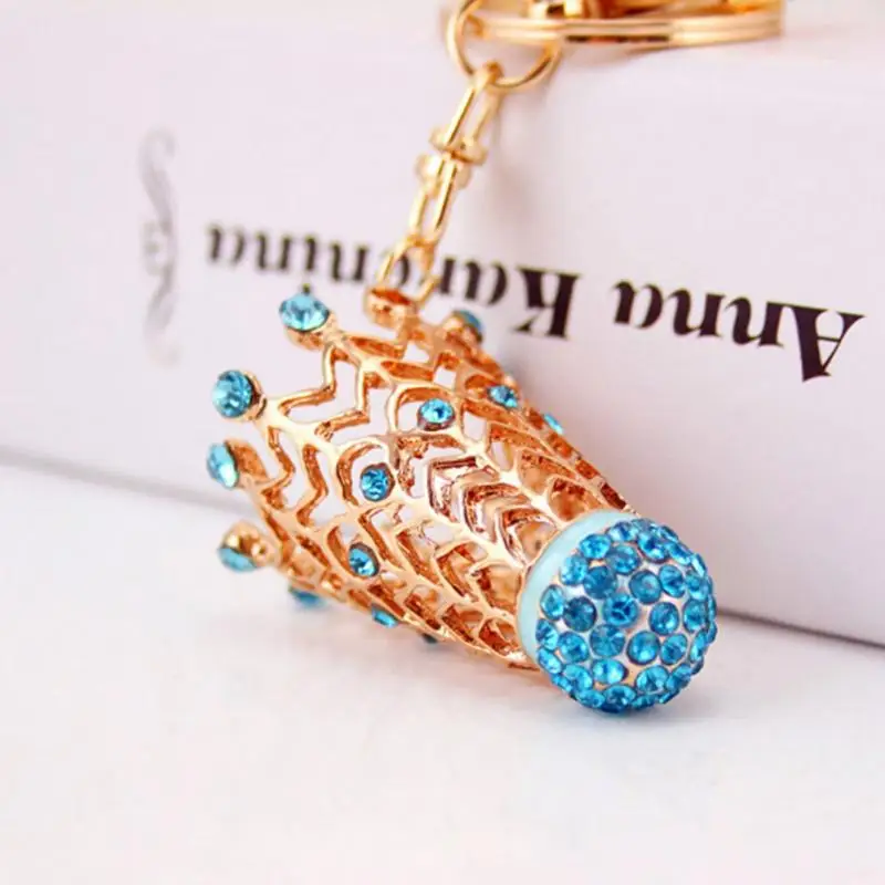 Fashion Badminton Alloy Dripping Oil Rhinestones Key Ring Exquisite Handbag Decoration | Украшения и аксессуары
