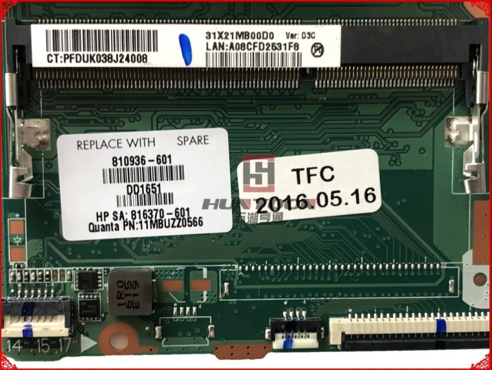 Высокое качество 810936-501 для ноутбука серии 17g материнская плата DA0X21MB6D0 A10-8700P R7 M360/2