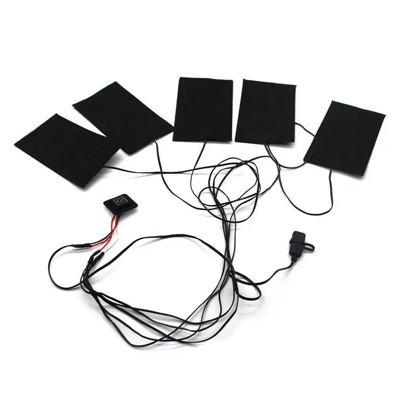 USB Заряженные теплые пасты колодки водостойкое углеродное волокно грелка для
