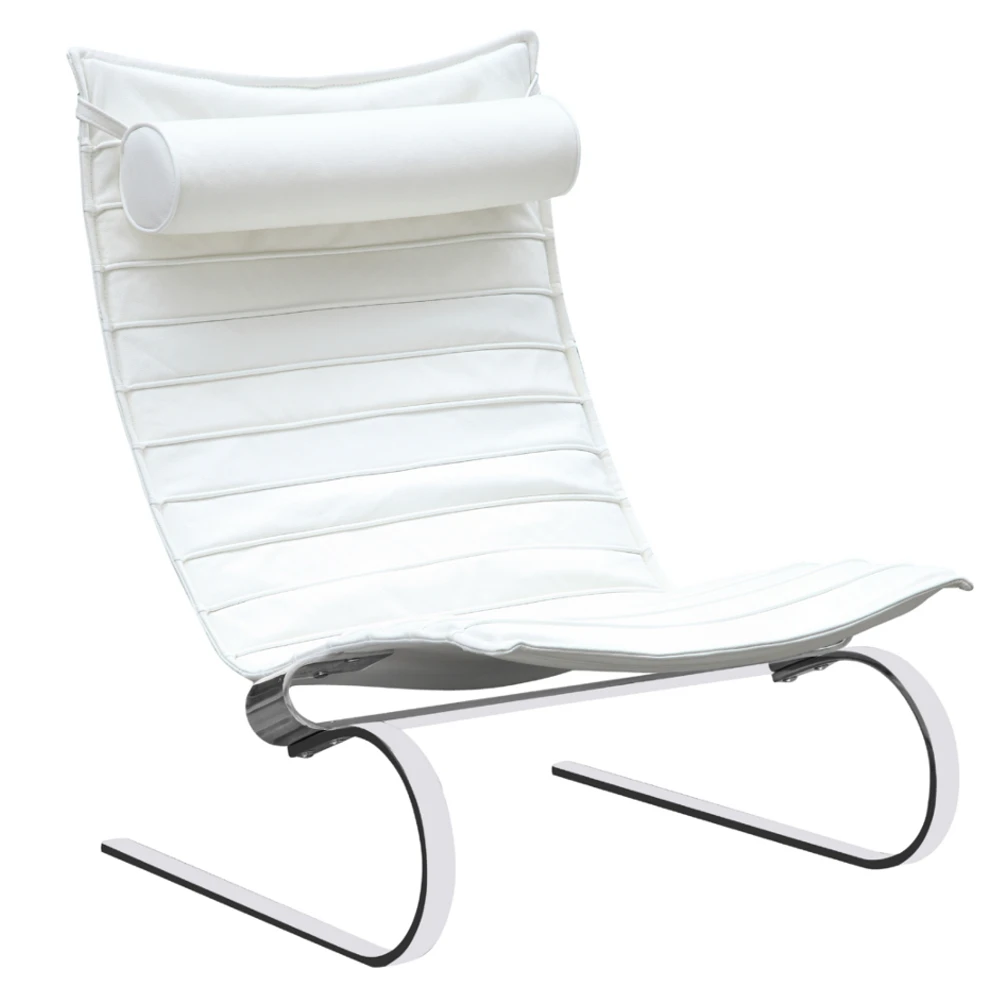 Fine Mod Imports Pika 20 Lounge Chair White | Chaise