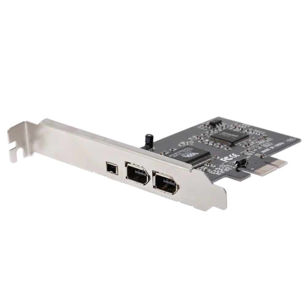 Firewire внешний контроллер 3 портовая Плата расширения 1394A PCI Express адаптер для E