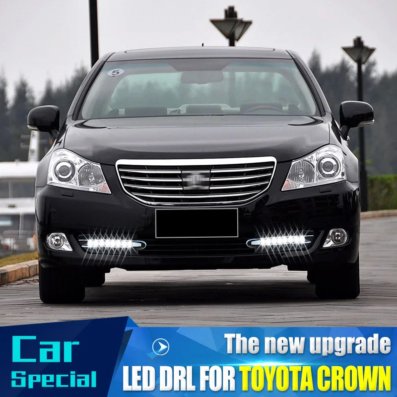 Автомобильный Стайлинг для Toyota crown 2012-2014 светодиодный DRL Корона Противотуманные