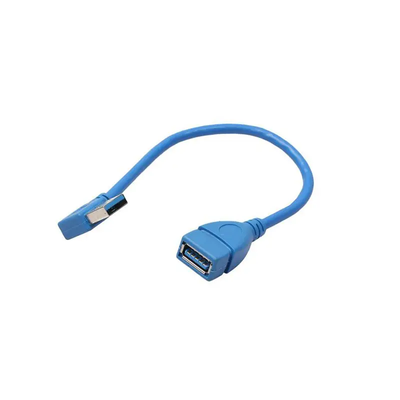 Короткий Удлинительный кабель SuperSpeed USB 3 0 Male to Female подключение к адаптеру 90