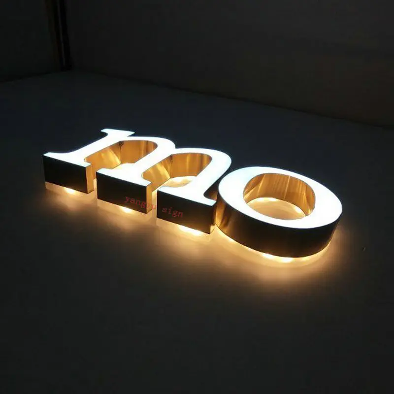 

Outdoor double-sided light up signage 3d led epoxy resin letters