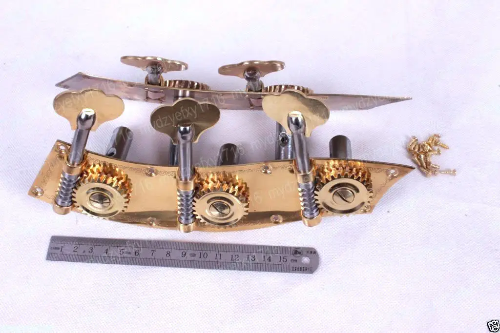 

5string Double bass Peg Tuner Keys Metal Body 3/4 4/4New Double Brass
