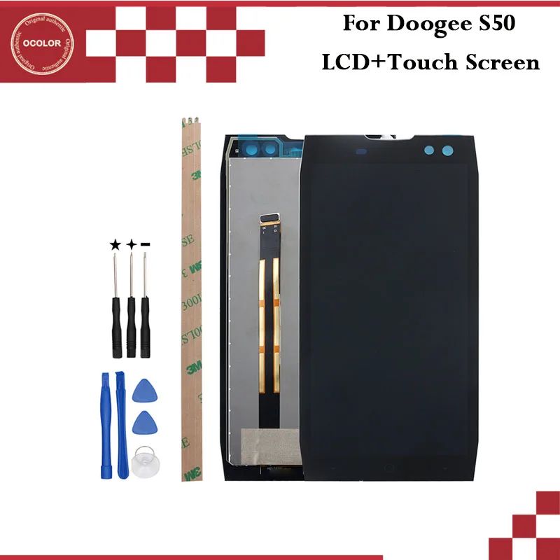 Цветной Для Doogee S50 ЖК-дисплей и сенсорный экран 5 7 дюймов Мобильный телефон