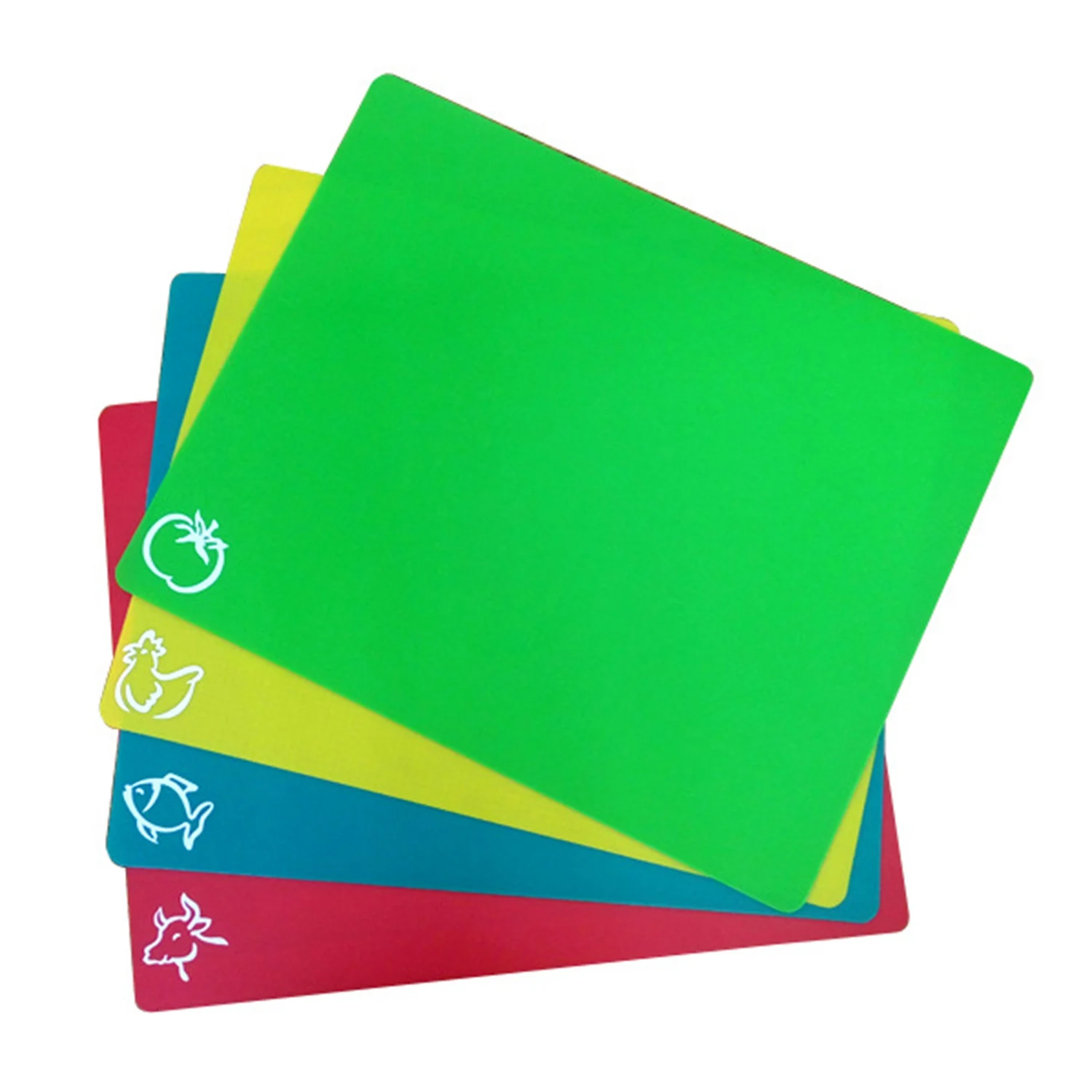 4 шт./компл. сверхтолстые гибкие Нескользящие прямоугольные пластиковые