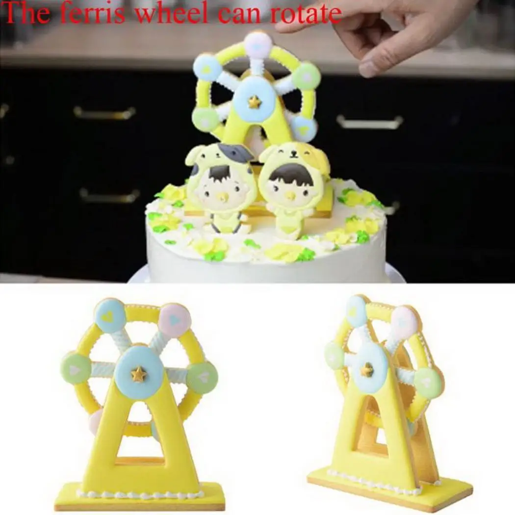 Торт легко установить форму украшения пищевое печенье колесо и чистые