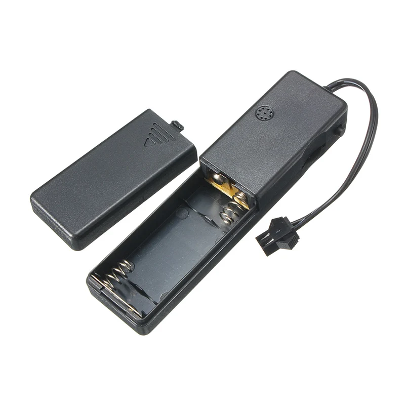 CLAITE светодиодный держатель аккумулятора USB контроллер звуковой активации для