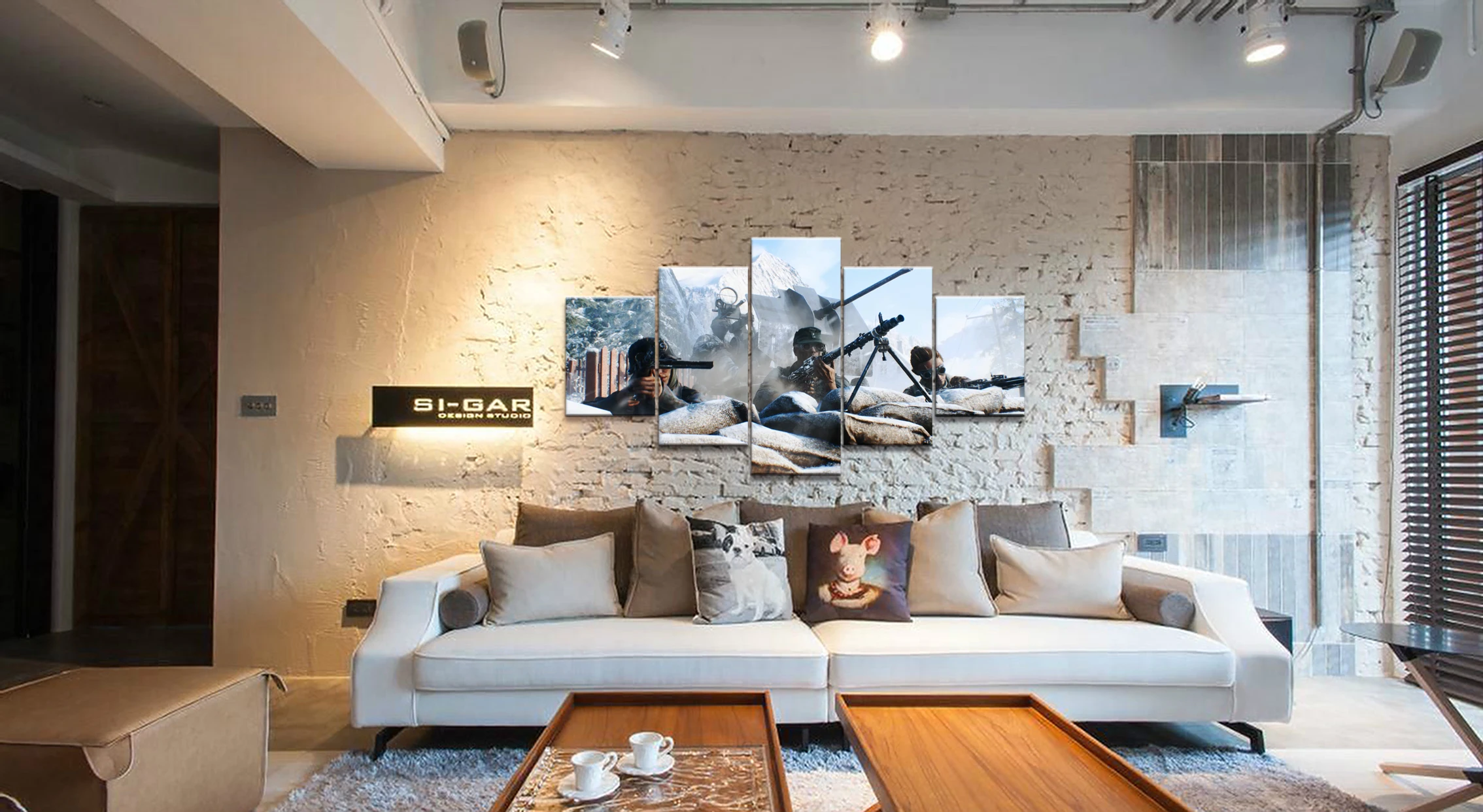 HD Printed battlefield 5 Game scenario Painting piece Canvas art Print room decor print poster picture canvas | Дом и сад