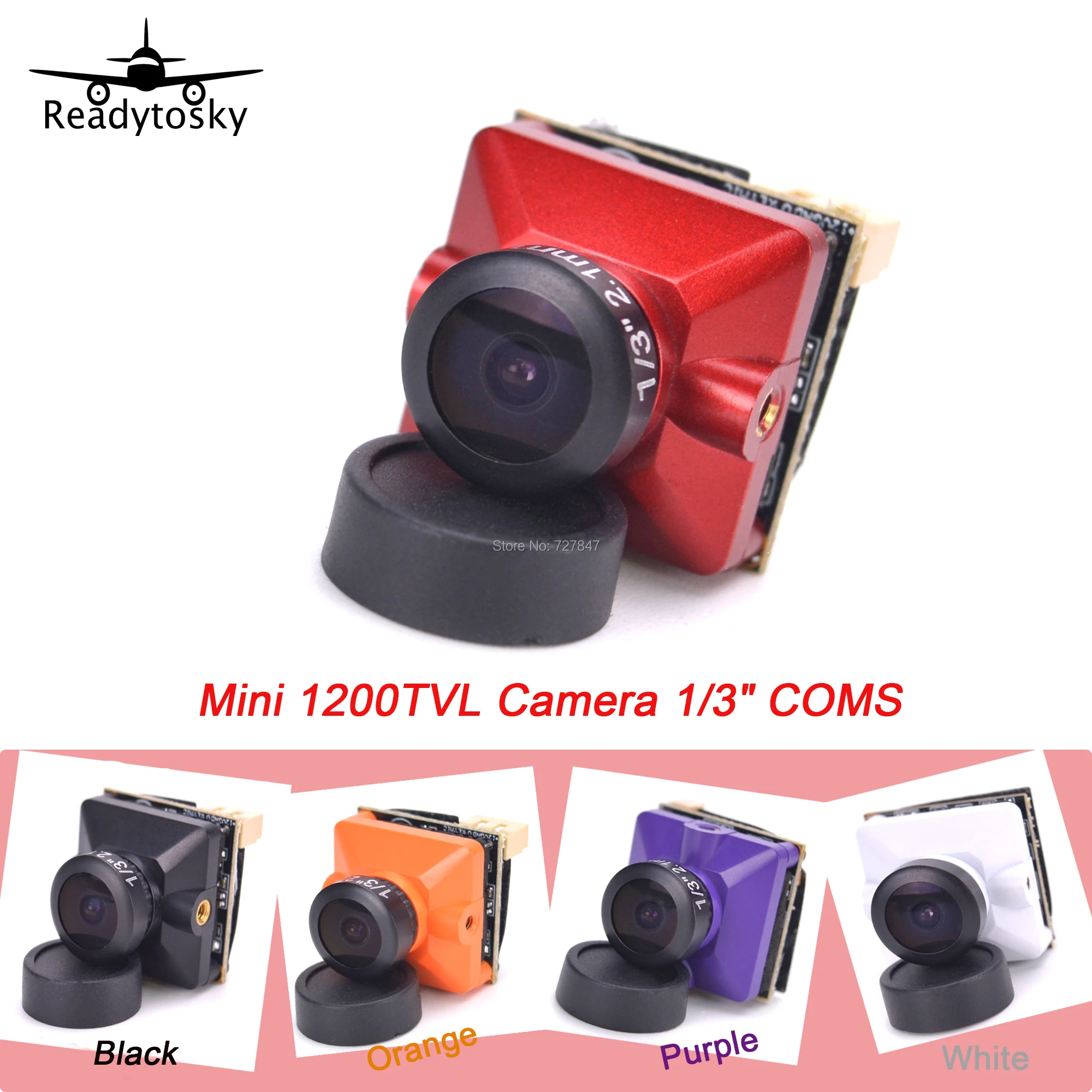 Новая мини камера 1200TVL 1/3 &quotCOMS 1200 TVL 2 1 мм объектив PAL для FPV Racing RC Quad Drone 210 250|Детали и