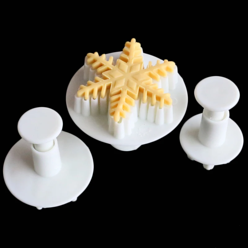 3 шт/набор Рождественская Снежинка печенье бисквитная форма помадка Sugarcraft