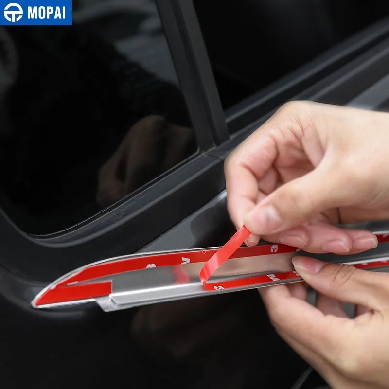 Хромированный Стайлинг MOPAI для Jeep Wrangler JL 2018 + декоративные полосы дверей и окон