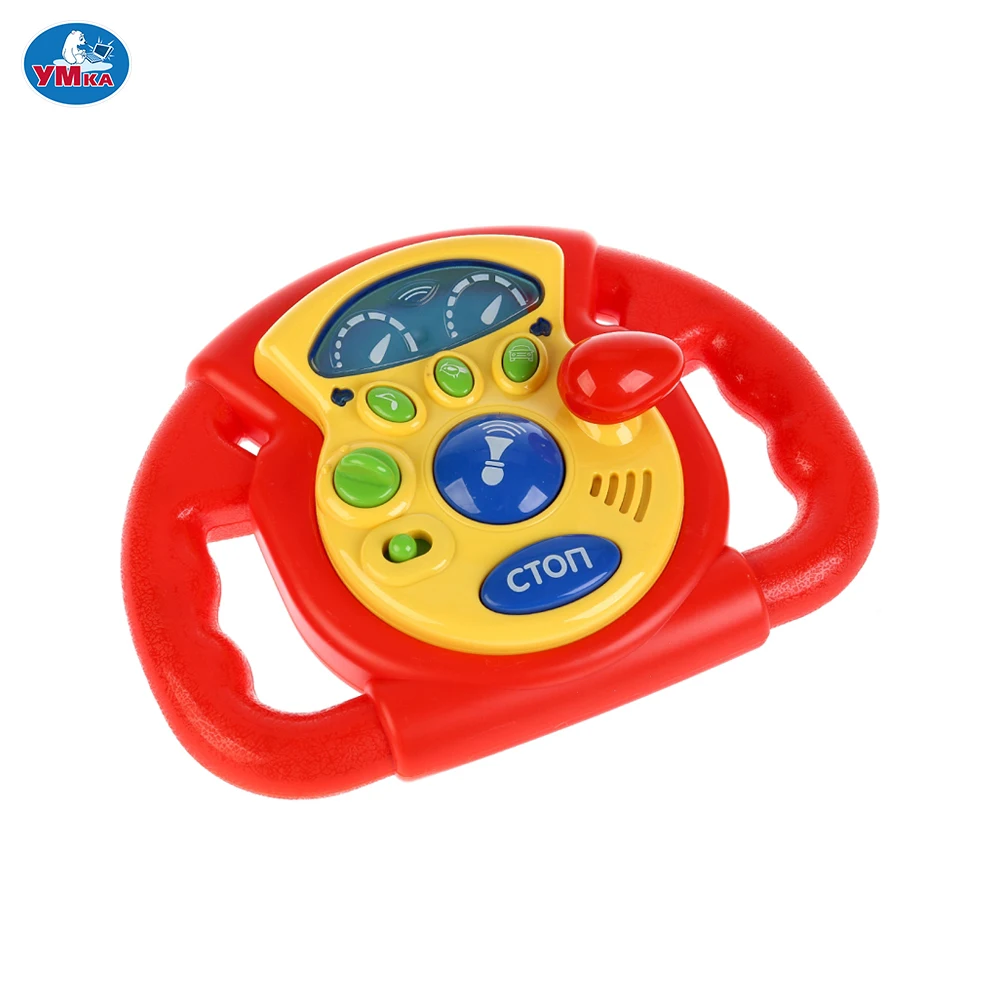 Обучающий руль УМКА стихи М.Дружининой звуки автомобиля 20 детских песен доставка