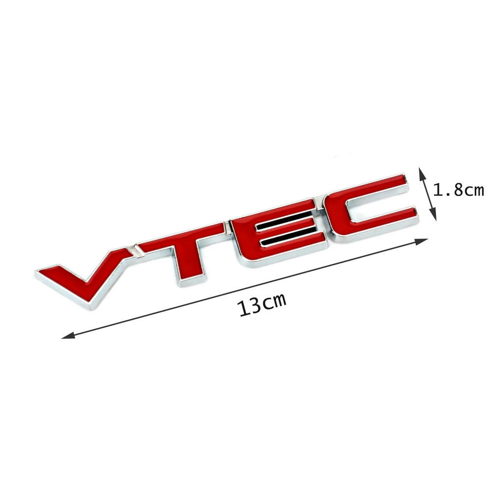Металл Хром VTEC эмблема Стикеры задний багажник логотип знак отделка пропуск