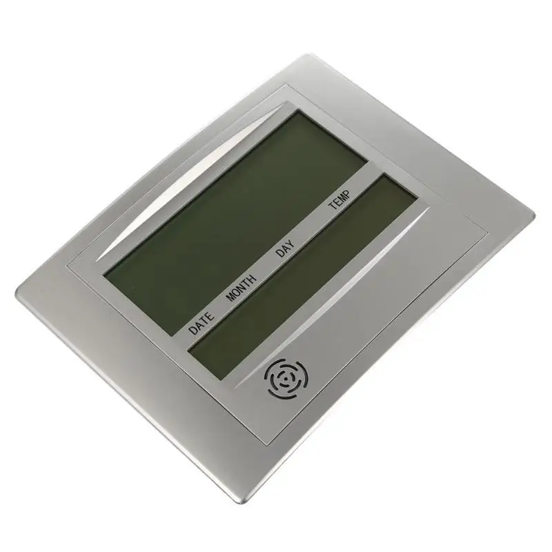 LCD Цифровые настенные часы с термометром электронный календарь измеритель