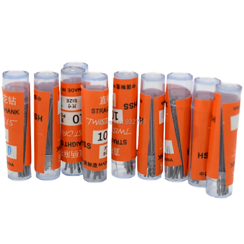 

100/60/30pcs 0.6mm/0.8mm/1mm/1.5mm/2mm Hss Twist Drill Bit Wood Metal Plastic Drilling Woodworking Drill Bits High Speed Steel