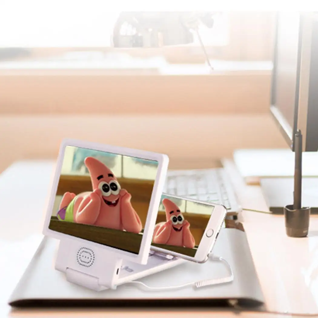 3D увеличить мобильных увеличитель для экрана телефона Подставка держатель