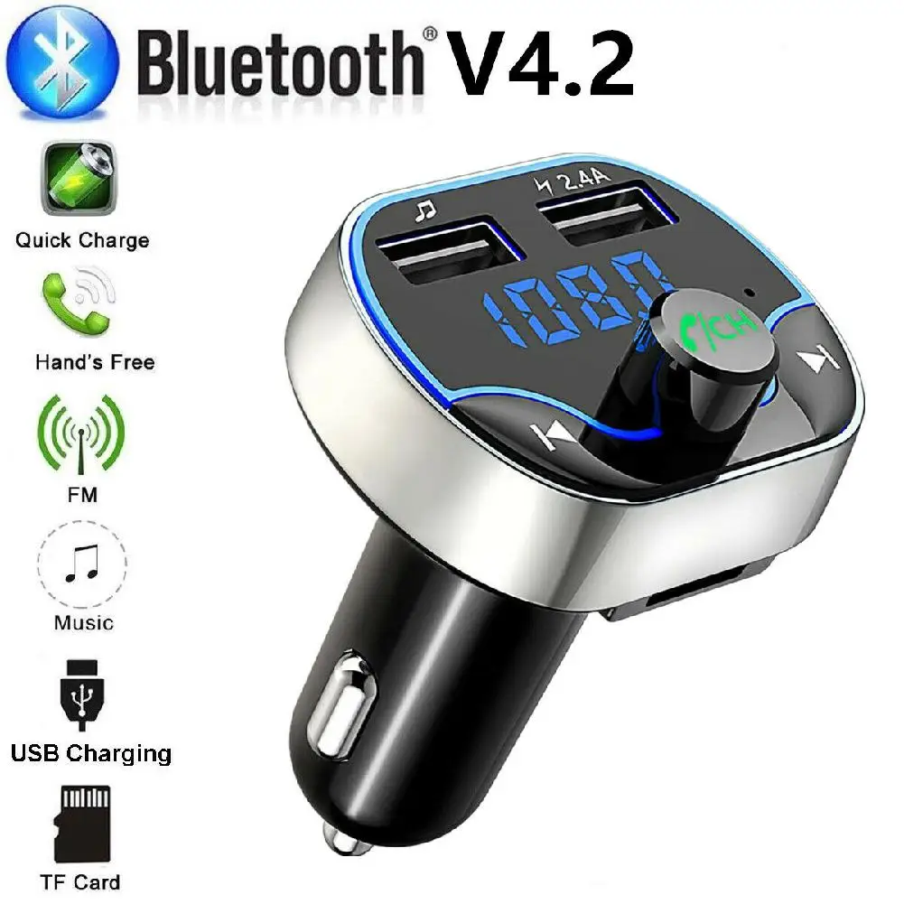 Передатчик Aux модулятор Bluetooth Handsfree Car Kit автомобильный аудио mp3 плеер с 3.1A Быстрая