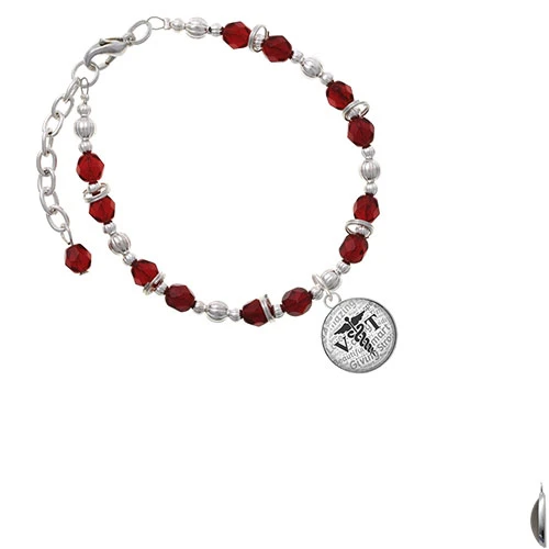 Серебряный куполообразный черный браслет из бусин VT Maroon |