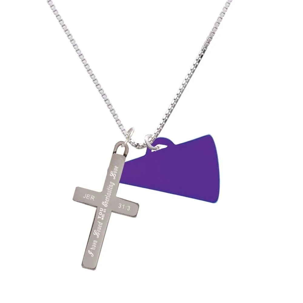 Акрил 1 25 &quotфиолетовый Мегафоны Вечная любовь Подвески с крестом|Подвески| |