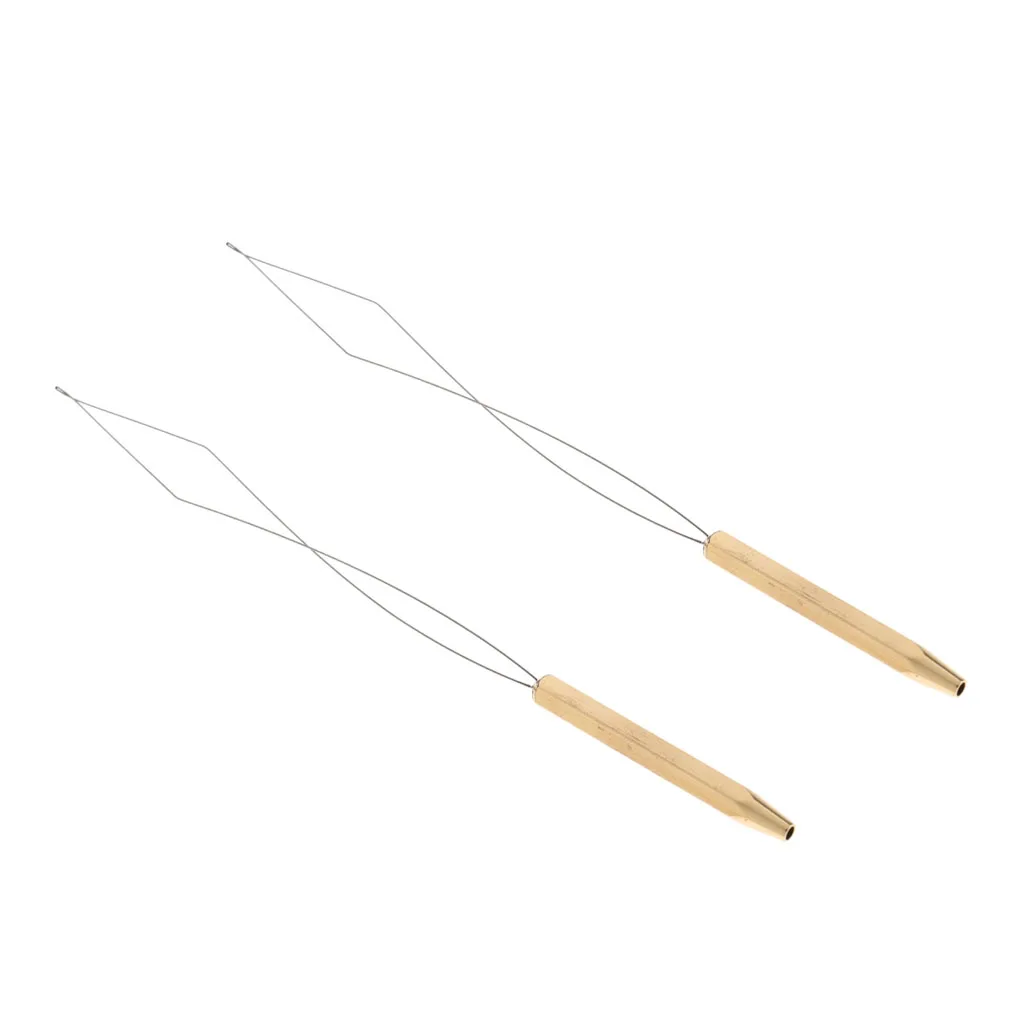2 Pieces Stainless Steel Fly Tying Bobbin Threader for Fishing Compatible with Bobbins | Спорт и развлечения