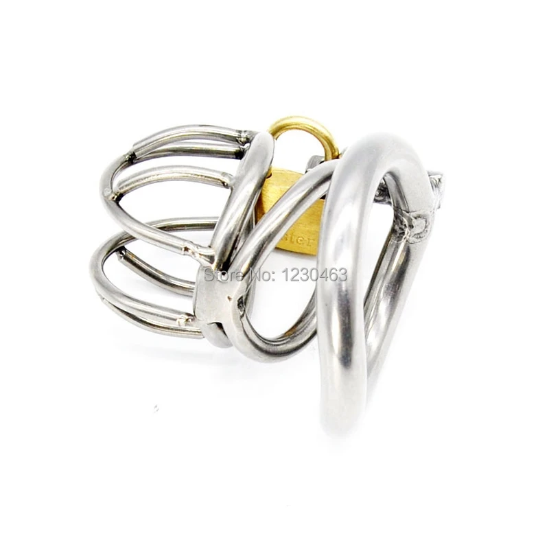 Male Chastity Device Stainless Steel Metal Lock Cock Ring Cage with for Men Penis Restraint Bondage Adult Sex Products | Красота и