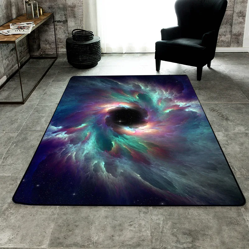 Flannel 3D Print Soft Carpet Dream Galaxy Space pattern Rug Large Size Anti-slip Mat Home Decor Carpets for Living Room Area | Дом и сад