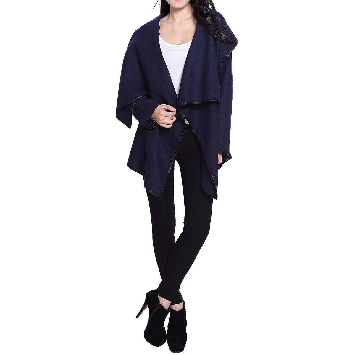 ROSEGAL Women Short Woolen Coat 2019 Jacket Female Long Sleeves Jackets Elegant Trench Asymmetric Slim Blends Wool Camel | Женская