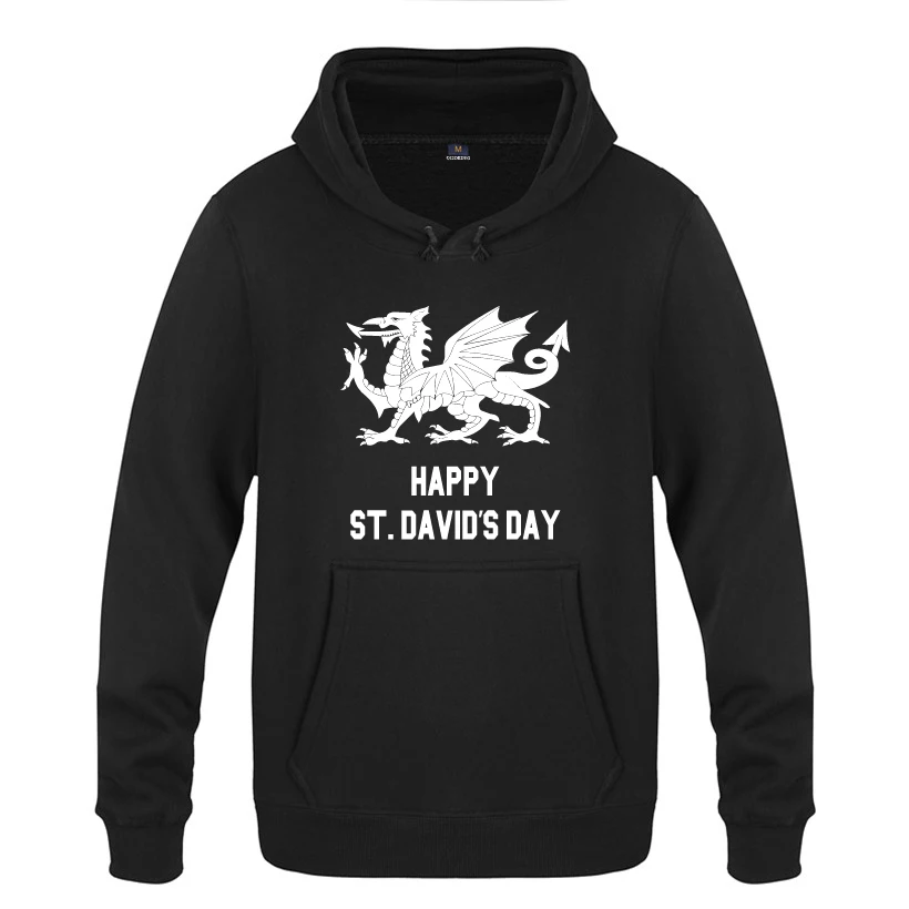 Happy St. David's Day Shirt-Saint David Новинка толстовки мужские 2018 пуловеры флисовые с