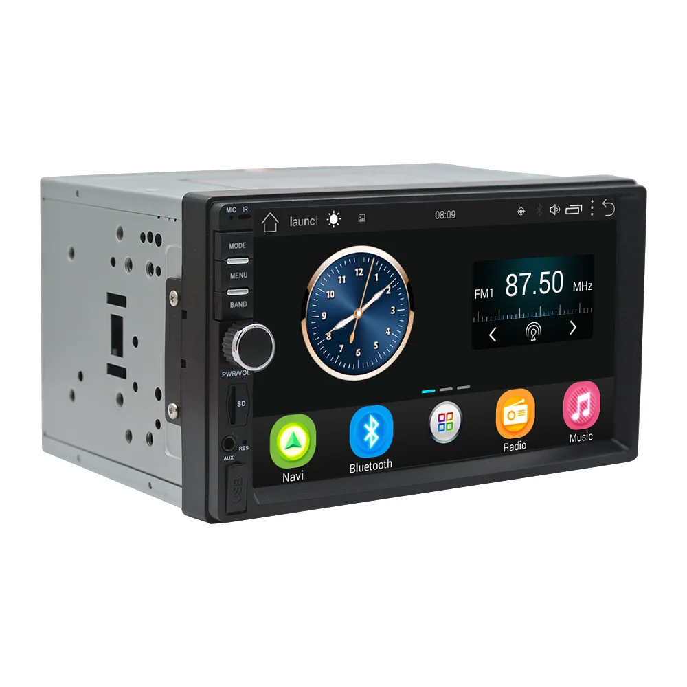 2din Android gps навигация автомобильный мультимедийный плеер 7 дюймов 1024*600
