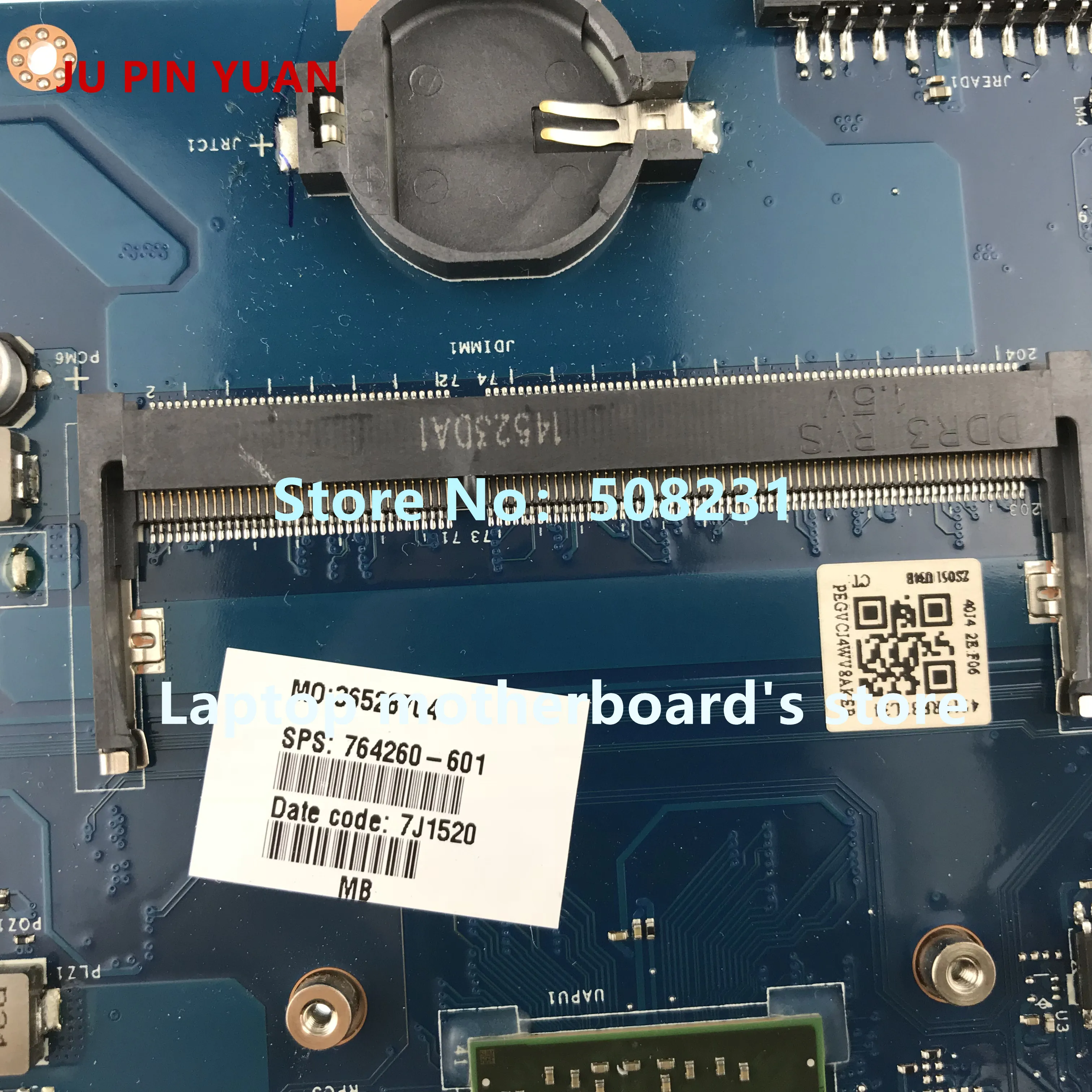 Материнская плата Ju pin yuan 764260-501 764260-001 для ноутбука HP 15-G ZS051 LA-A996P материнская A8-6410U