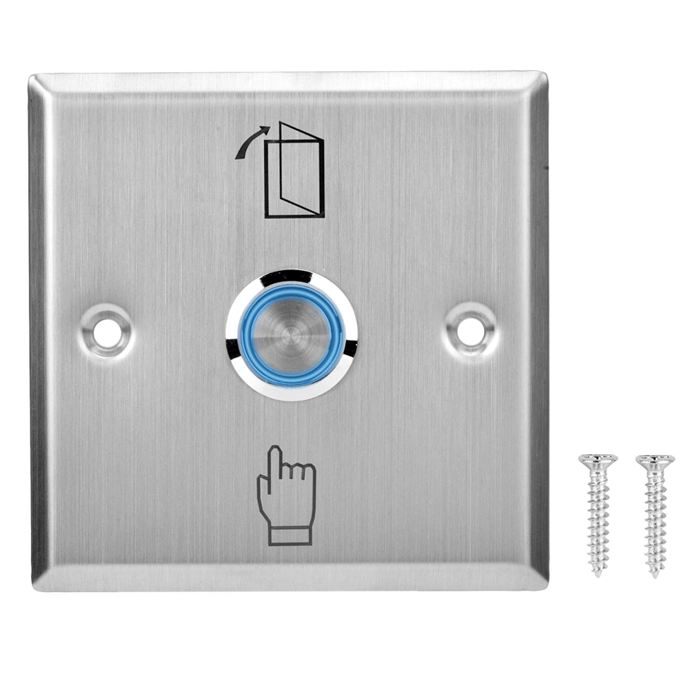 Hot DC 36V Door Access Control System Exit Button Push Release Switch With Indicator Light hot sale 2019 New |