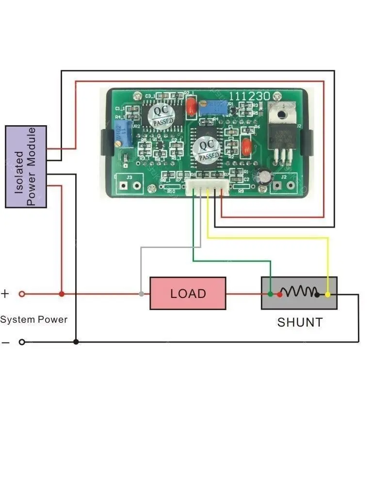 DC Combo Meter 20V Voltmeter 200A Ammeter Bidirectional Current METER Charge Discharge Battery Monitor + shunt 12V 24V CAR | Электроника