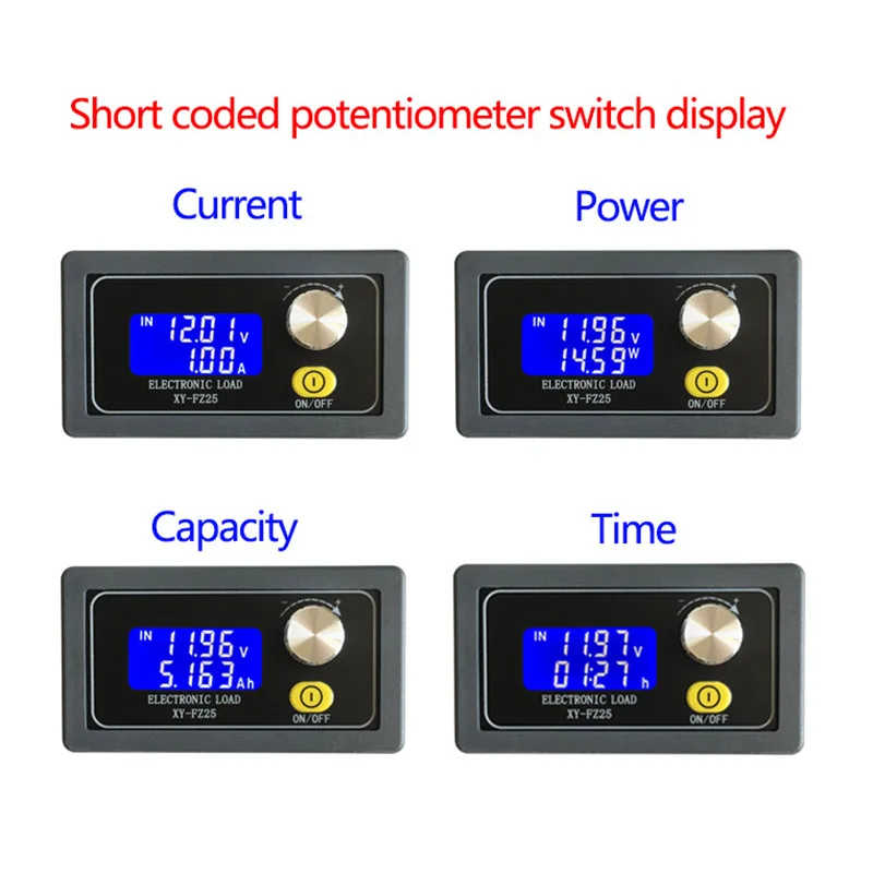 FZ25 4A 25w 5A 35W Digital Battery Capacity Tester Voltmeter Adjustable Constant Current Electronic Load Charger Testers | Инструменты