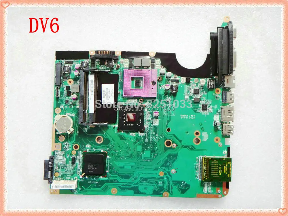 518433-001 для ноутбука HP PAVILION ноутбук ПК DV6-1000 материнская плата DV6T-1200 ноутбук PGA478 DDR2 от AliExpress RU&CIS NEW