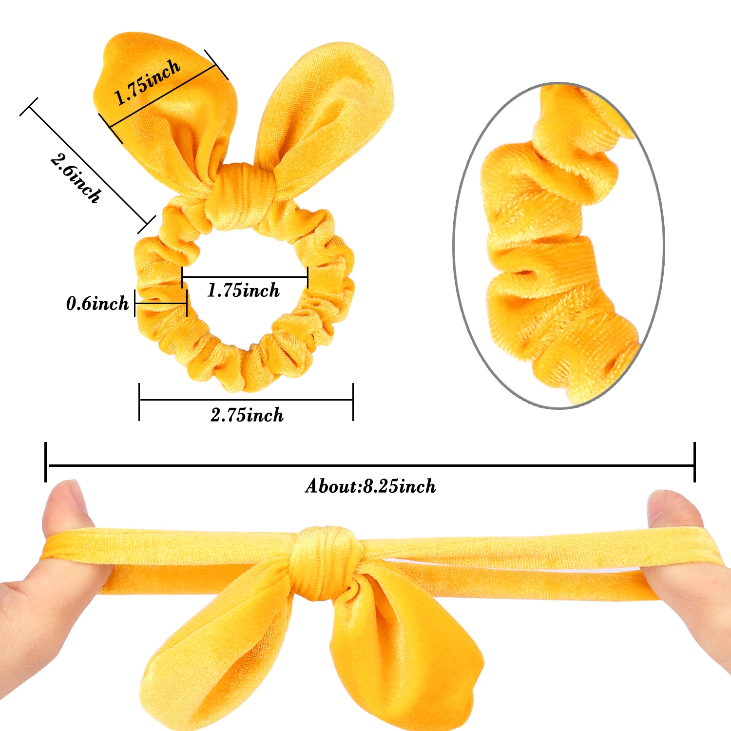 30 цветов бархат Scrunchie для женщин обувь девочек волосы эластичные кроличьи уши