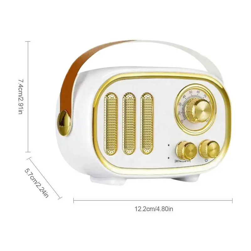 Новый Винтажный Bluetooth динамик мини портативный беспроводной высококачественный