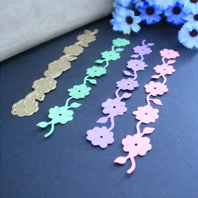 Цветочный металлический трафарет для резки штампов шаблон DIY альбом