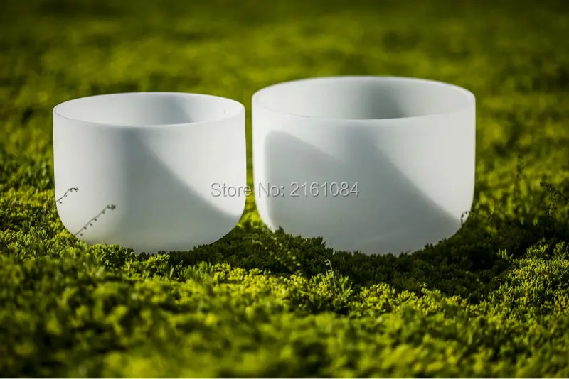 

8" Crystal Singing Bowls with Musical Note for healing therapy with one free suede and o ring