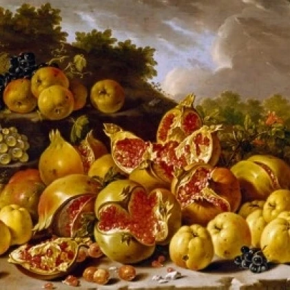 Испания Мадрид Museo del Prado бодегон стиль Натюрморт с гранатами | Дом и сад