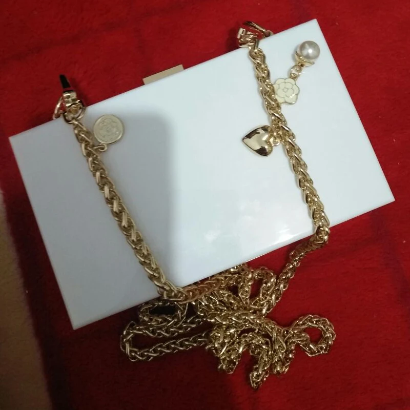 Diy Accessories 40cm-140cm Replacement Gold Metal Chain Shoulder Straps For Small Bags Handbags 8mm Bag Handles | Багаж и сумки